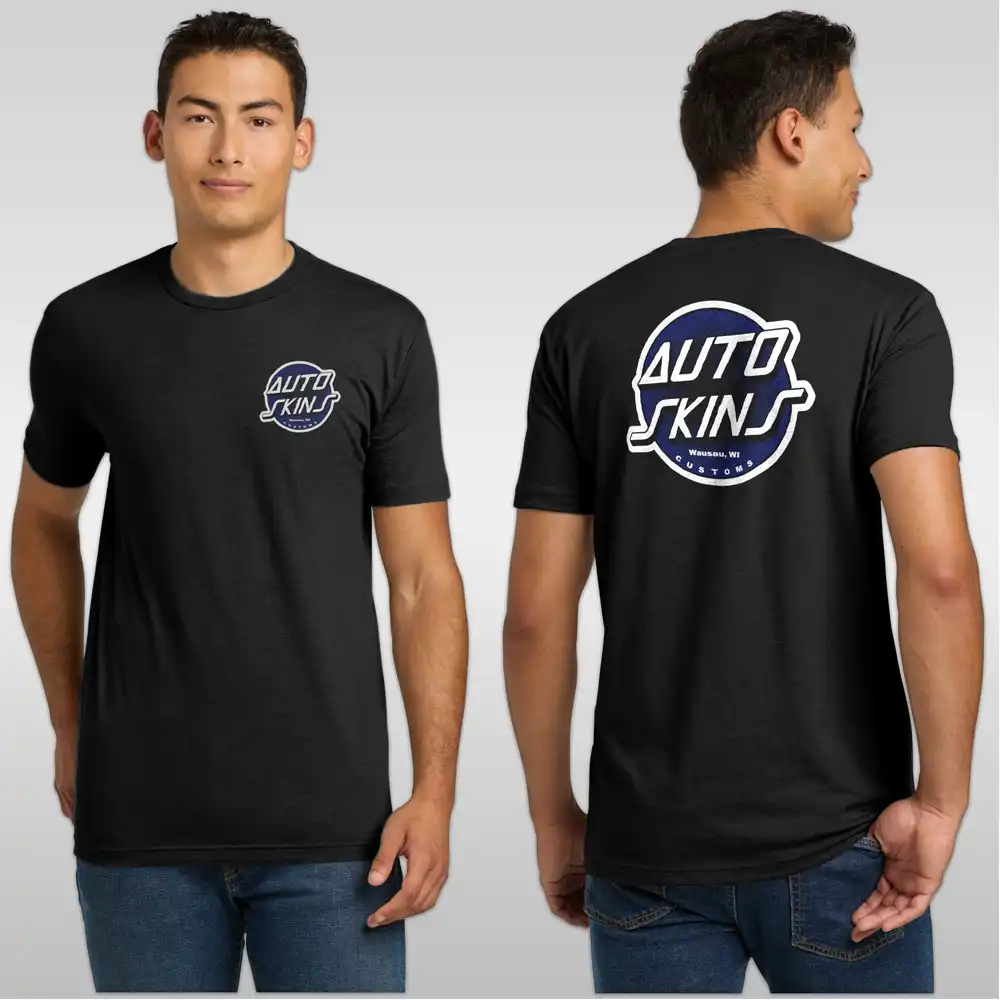 Auto Skins Customs — The Full Circle Vibe Tee (Blue Logo)