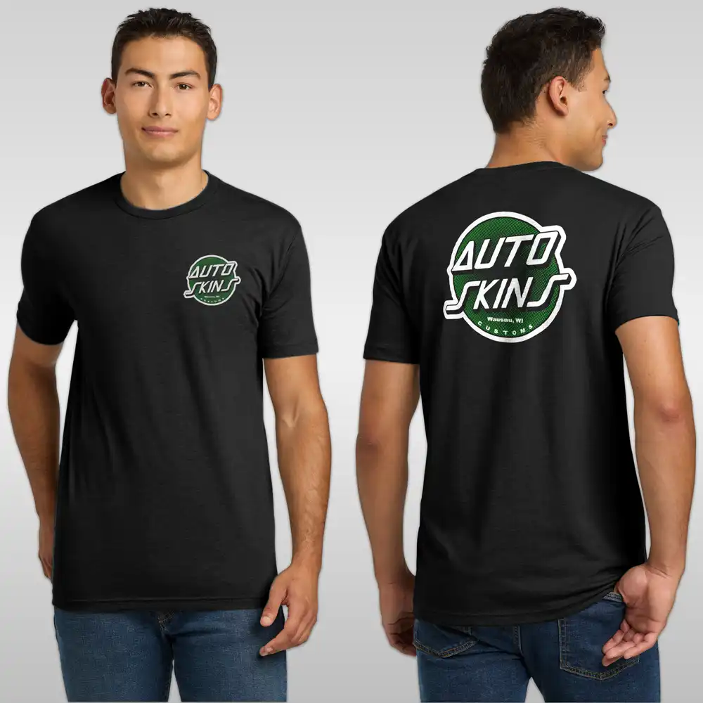 Auto Skins Customs — The Full Circle Vibe Tee (Lime Logo)